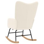 vidaXL Fauteuil relaxant Crème 61 x 78 x 98 cm tissu