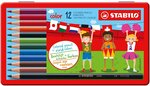 Boite métal de 12 Crayons de Couleur STABILO Color STABILO