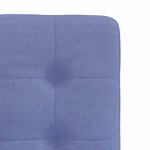 vidaXL Chaises à manger lot de 4 bleu jean tissu