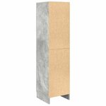 vidaXL Meuble de Rangement Gris béton 31 5 x 32 x 124 cm