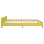 vidaXL Cadre de lit avec tête de lit Vert 180 x 200 cm Tissu