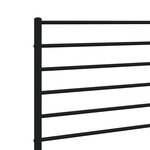 vidaXL Tête de lit métal noir 140 cm