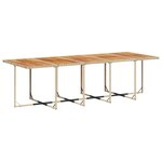 vidaXL Ensemble à manger de jardin et coussins 13 Pièces beige