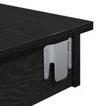 Table de bar vidaXL - Chêne noir - 102x55x103 5 cm - Fabriquée en bois d'ingénierie