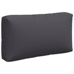 vidaXL Coussins de palette lot de 3 anthracite tissu