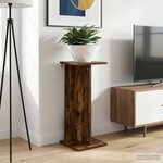 vidaXL Support de Plante Chêne fumé 25 x 25 5 x 60 5 cm