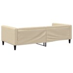 vidaXL Lit de repos crème 100x200 cm tissu