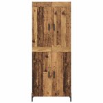 vidaXL Haut Armoire 2 Pièces Bois Ancien Bois d'ingénierie