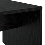 vidaXL Table basse Chêne noir 90 x 45 x 35 cm Bois d'ingénierie