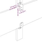 vidaXL Tête de Lit Design Lignes Marron Foncé 100 cm Tissu