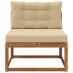vidaXL Sofa de milieu extérieur Naturel