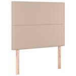 vidaXL Sommier à lattes de lit avec matelas Cappuccino 90x190 cm