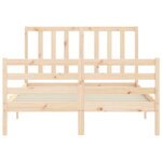 vidaXL Cadre de lit sans matelas 140x200 cm bois massif de pin