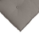 vidaXL Coussin de Dos Taupe 160 x 19 x 50 cm tissu