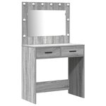 Set de table de vanity vidaXL Set de 2 Gris sonoma Bois d'ingénierie