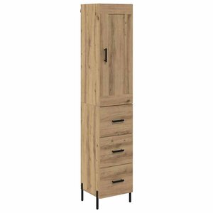 vidaXL Haut Armoire avec tiroir Chêne artisanal 34 5 x 34 x 180 cm