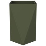 vidaXL Jardinière Vert olive 50 x 50 x 75 cm Acier
