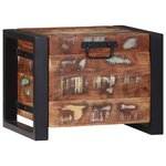 vidaXL Coffres de rangement 40x30x30cm Bois massif de récup'et métal
