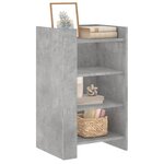 vidaXL Buffet gris béton 45x35x75 cm Bois d'ingénierie