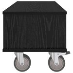 vidaXL Meuble TV Chêne noir 100 x 35 x 35 cm Bois d'ingénierie