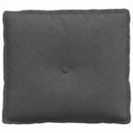 vidaXL Coussin de Dos Gris foncé 50 x 45 cm Tissu en velours côtelé