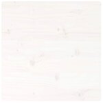 vidaXL Dessus de table blanc 60x60x2 5 cm bois de pin massif