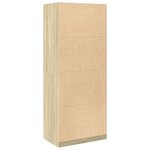 vidaXL Garde-robe chêne sonoma 80x50x200 cm bois d'ingénierie