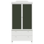 vidaXL Armoire Tableau Noir avec tiroir Blanc Bois d'ingénierie