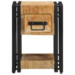 vidaXL Tables de nuit 2 Pièces 40x40x40 cm Bois de manguier massif
