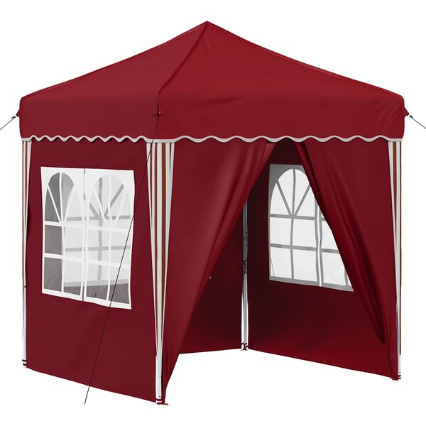 vidaXL Tente de fête pop-up 195 x 195 x 245 cm Bordeaux Tissu Oxford