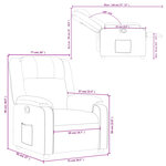 vidaXL Fauteuil inclinable Rouge bordeaux Similicuir
