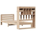 vidaXL Lit bibliothèque sans matelas 75x190 cm bois de pin massif