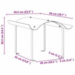 vidaXL Chapeau de cheminée Argent 59.5 x 50 x 36.5 cm Acier inoxydable
