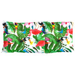 vidaXL Coussins de chaise à dossier haut lot de 6 multicolore