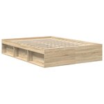 vidaXL Cadre de lit sans matelas chêne sonoma 140x190 cm