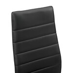 Lot de 2 chaises de salle à manger set de sièges empilables 96 cm noir 03_0005744