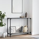 vidaXL Table console sonoma gris 101x30 5x75 cm bois d'ingénierie
