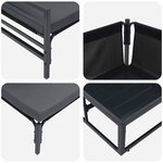 vidaXL Ensemble de canapé de jardin 11 Pièces Anthracite Acier