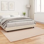 vidaXL Tapis en Fourrure Synthétique de Lapin Olite Taupe 160 x 230 cm