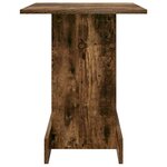 vidaXL Table d'appoint Chêne fumé 44 5 x 45 x 55 cm Bois d'ingénierie