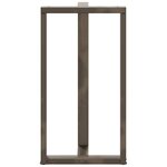 vidaXL Pieds de table de bar en forme de T  2 pièces  noir  60 x 35 x (110-111) cm  acier