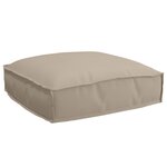 vidaXL Coussin de Palette Taupe pour siège 50x50x12 cm en Tissu Oxford