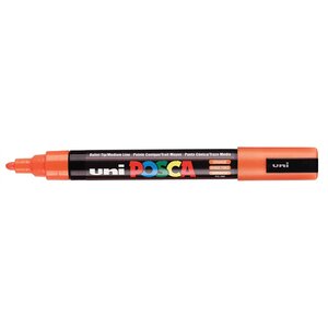 Marqueur pointe conique moyenne pc5m 1 8 - 2 5mm orange foncé x 6 POSCA
