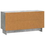 vidaXL Meuble TV 99 x 34 5 x 50 cm Gris béton Bois d'ingénierie