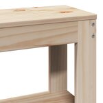 vidaXL Cadre de lit avec tête de lit 90x200 cm bois de pin massif