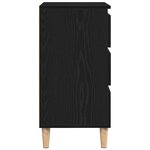 Buffet vidaXL Noir Chêne 60x35x70 cm Bois d'ingénierie