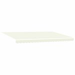 vidaXL Auvent Rétractable Crème 500x300 cm tissu