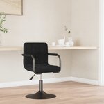 vidaXL Tabouret de bar Noir Velours