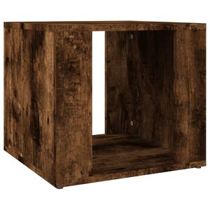 vidaXL Table de chevet Chêne fumé 41x40x36 cm Bois d'ingénierie