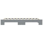 vidaXL Lit de jour avec lit gigogne gris clair 100x190 cm tissu
